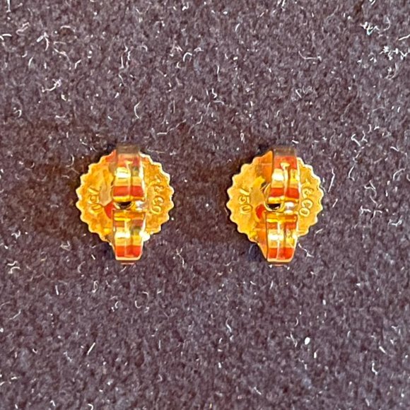 ❌SOLD❌ New TIFFANY & CO. x Elsa Peretti 18k Emerald Studs - Picture 5 of 8